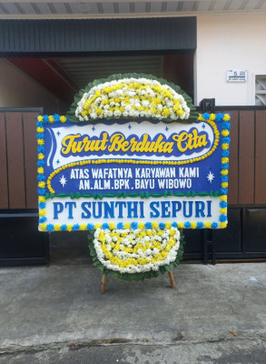 Papan Bunga Duka di Wangunsari
